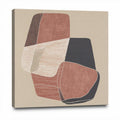 Abstract canvas wall art featuring earthy tones 30 x 30 x 4cm